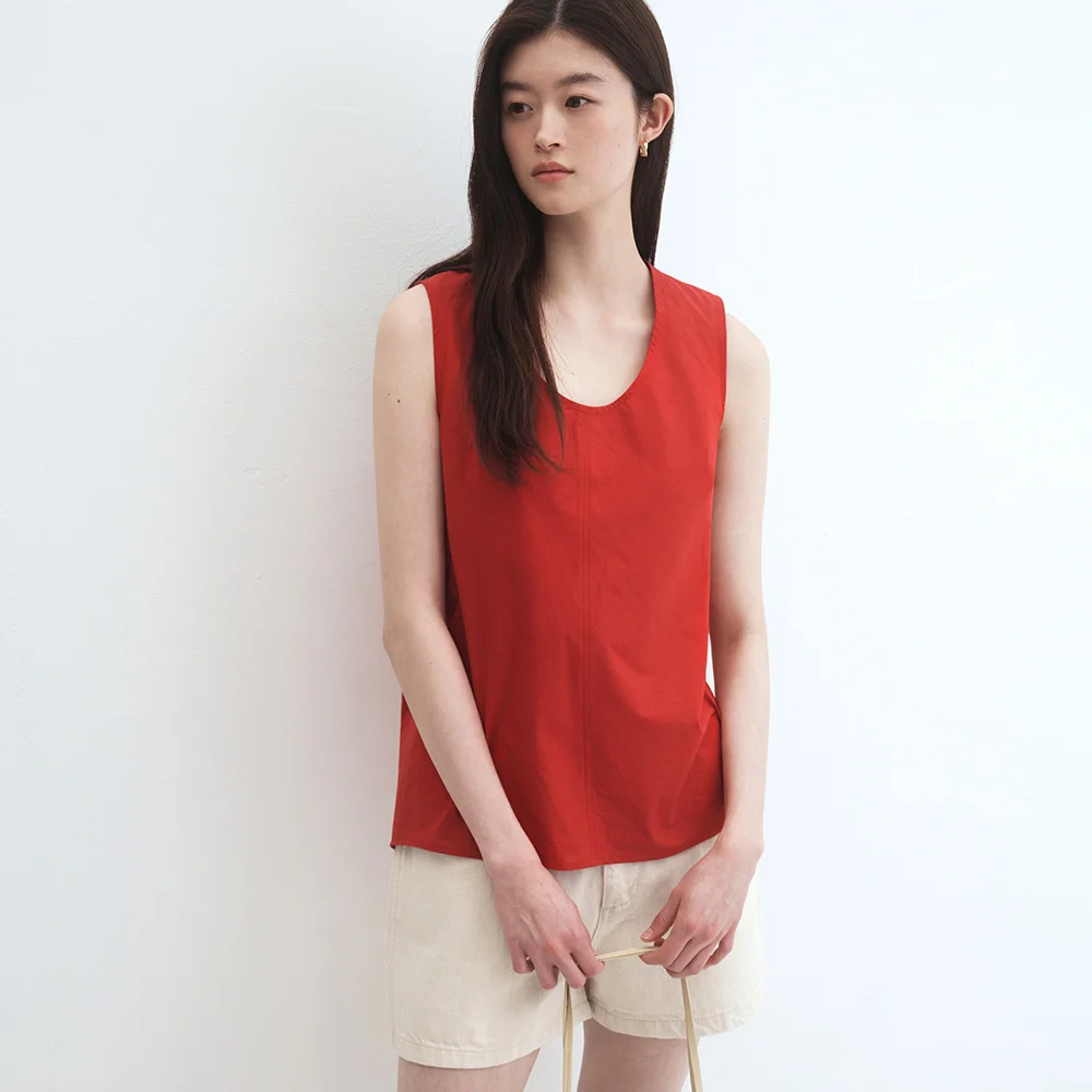 Foret Cotton Blouse (Red)