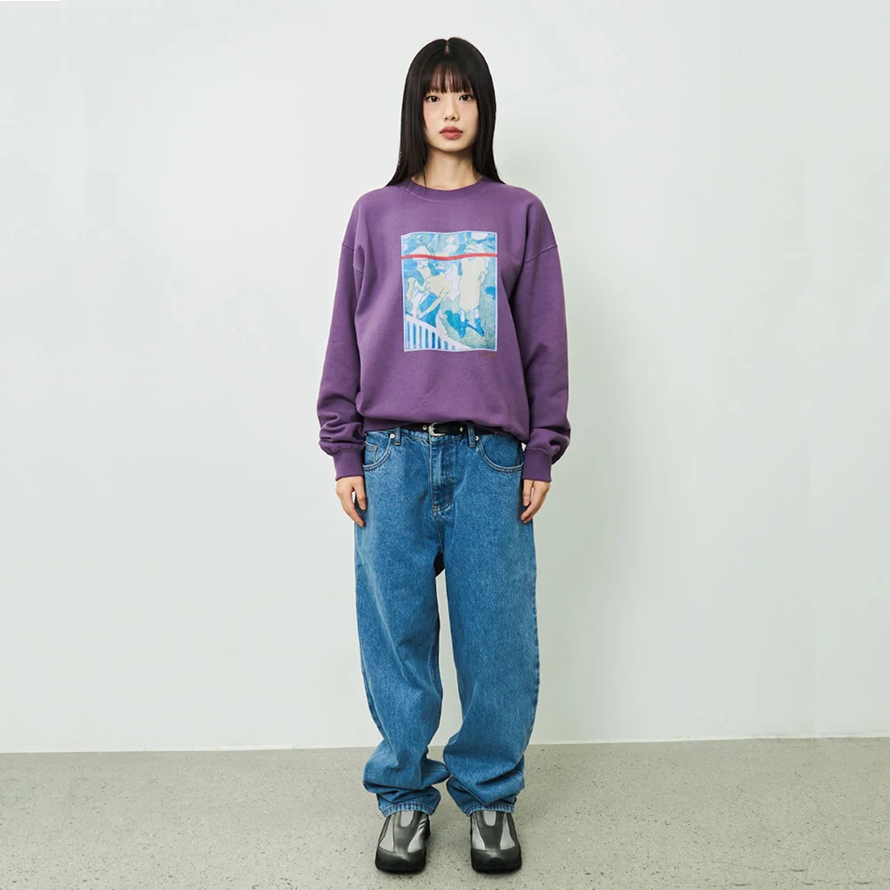 CEC GALLERY GRAPHIC SWEATSHIRT(PURPLE/加絨)