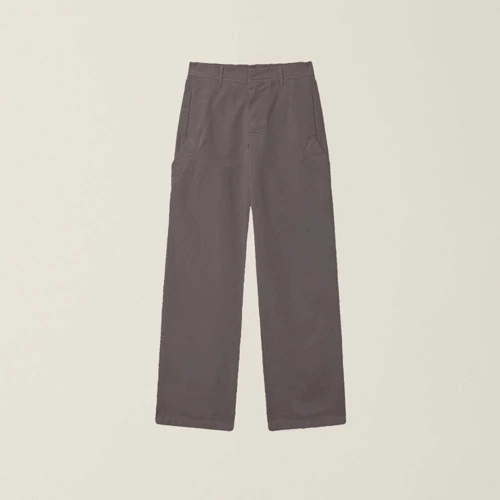 DOUBLE LAYERED POCKET PANTS BROWN