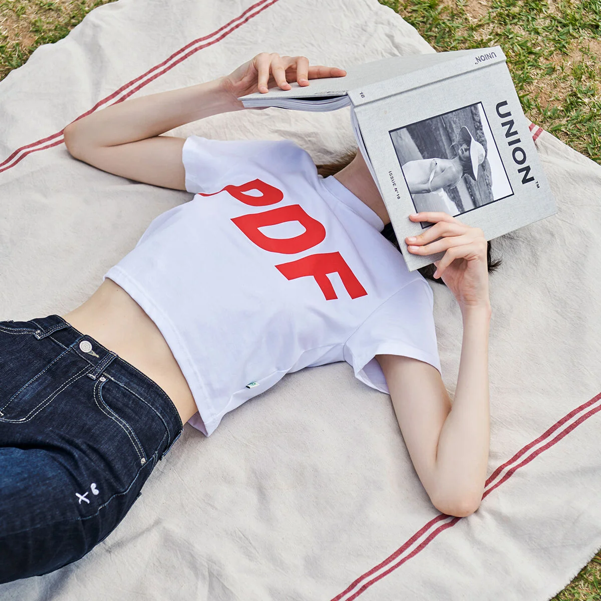 Big Logo Crop T-shirt Red