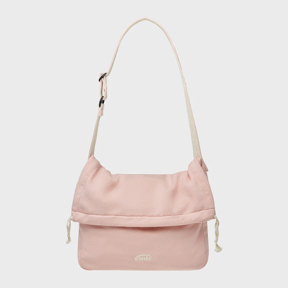 JERSEY FOLDING CROSSBODY BAG-PINK