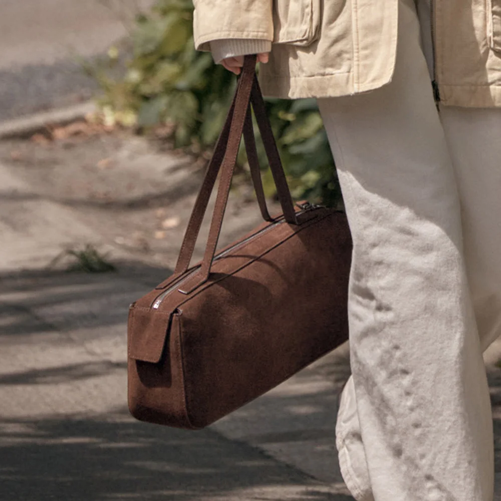 SIAC3086 Suede Keel Bag_Brown