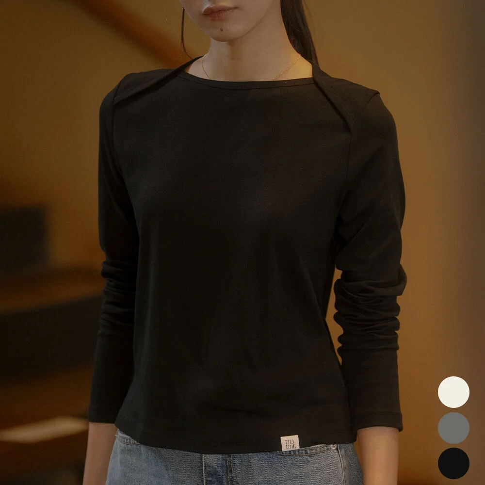 Cut line t-shirt TIFA03LT07_3color