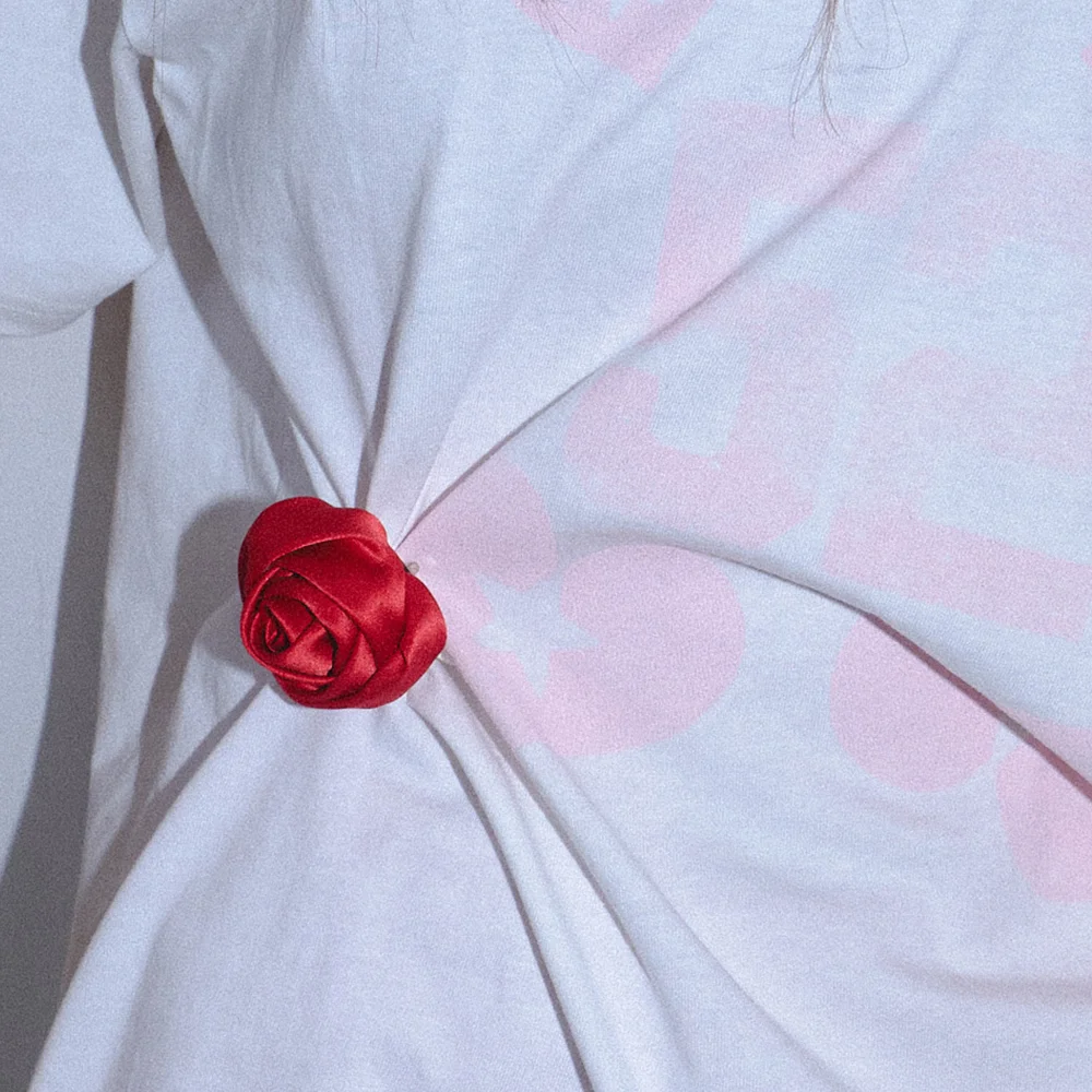青少年 玫瑰色 胸針_Tinz Brooch