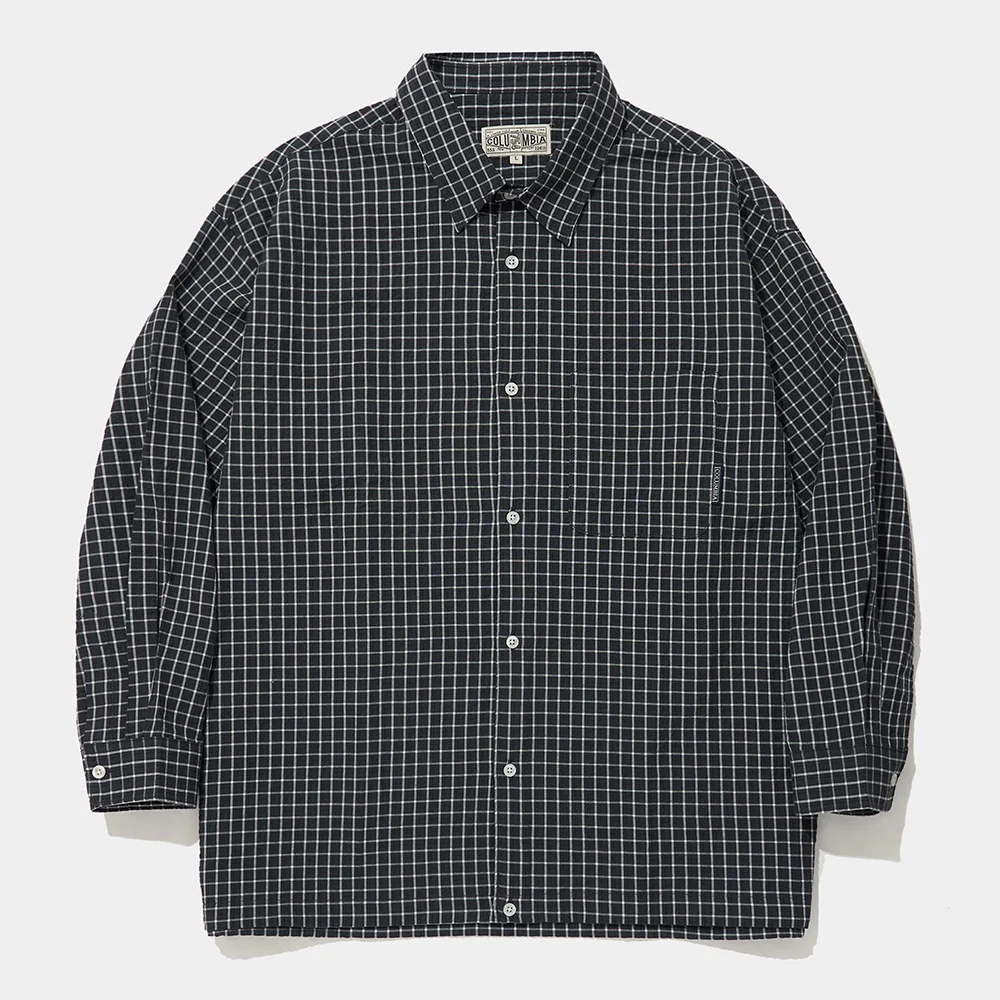 MICRO-CHECK UTILITY SHIRTS_BLACK