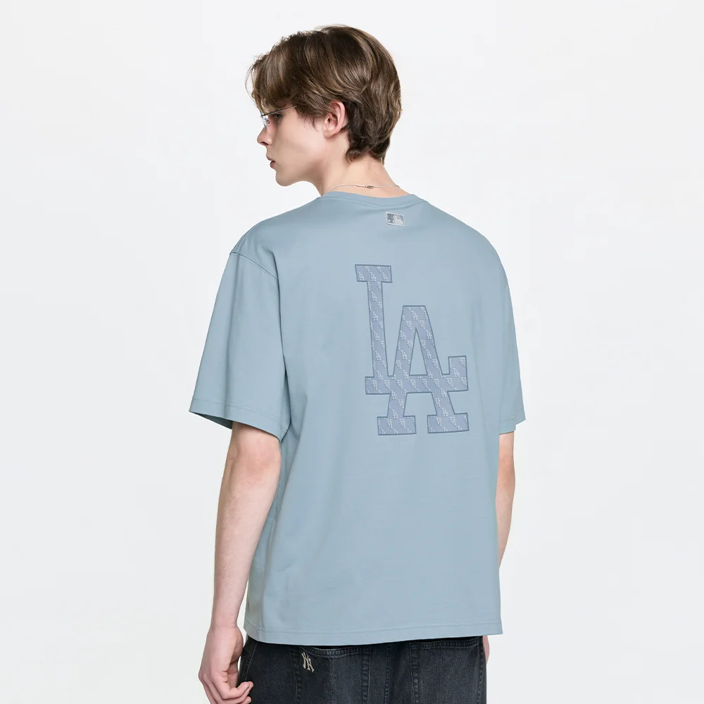 經典 Monogram Big Lux 寬鬆版型 短袖 T恤 LA (L.SKY BLUE)