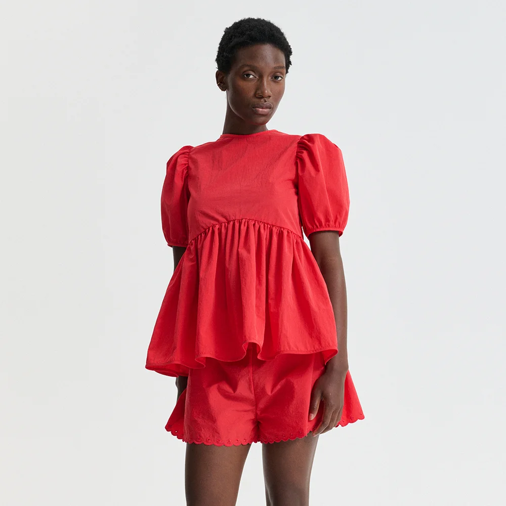(W) CBDARLA TOP (RED)
