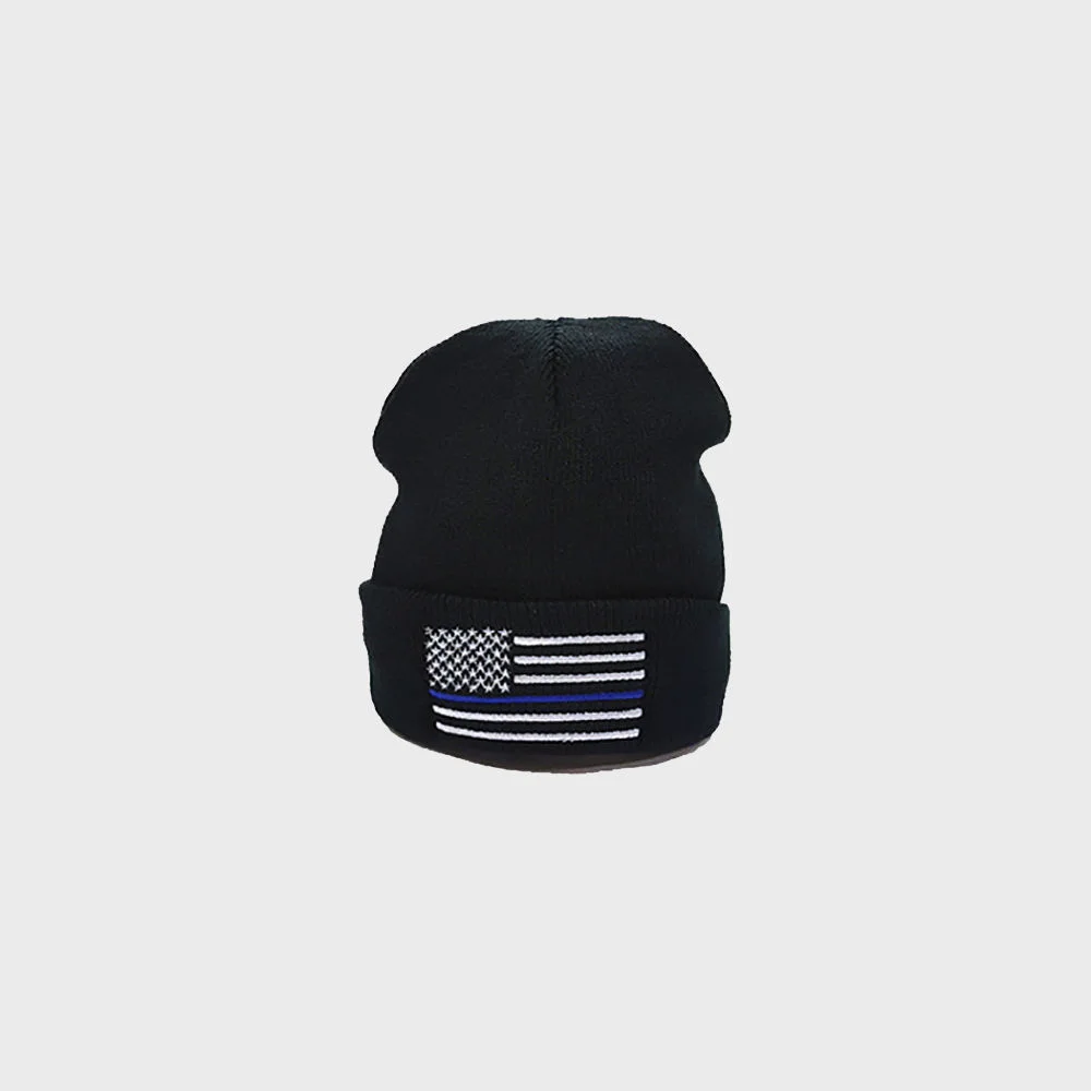 Blue Deluxe US Flag Watch Cap