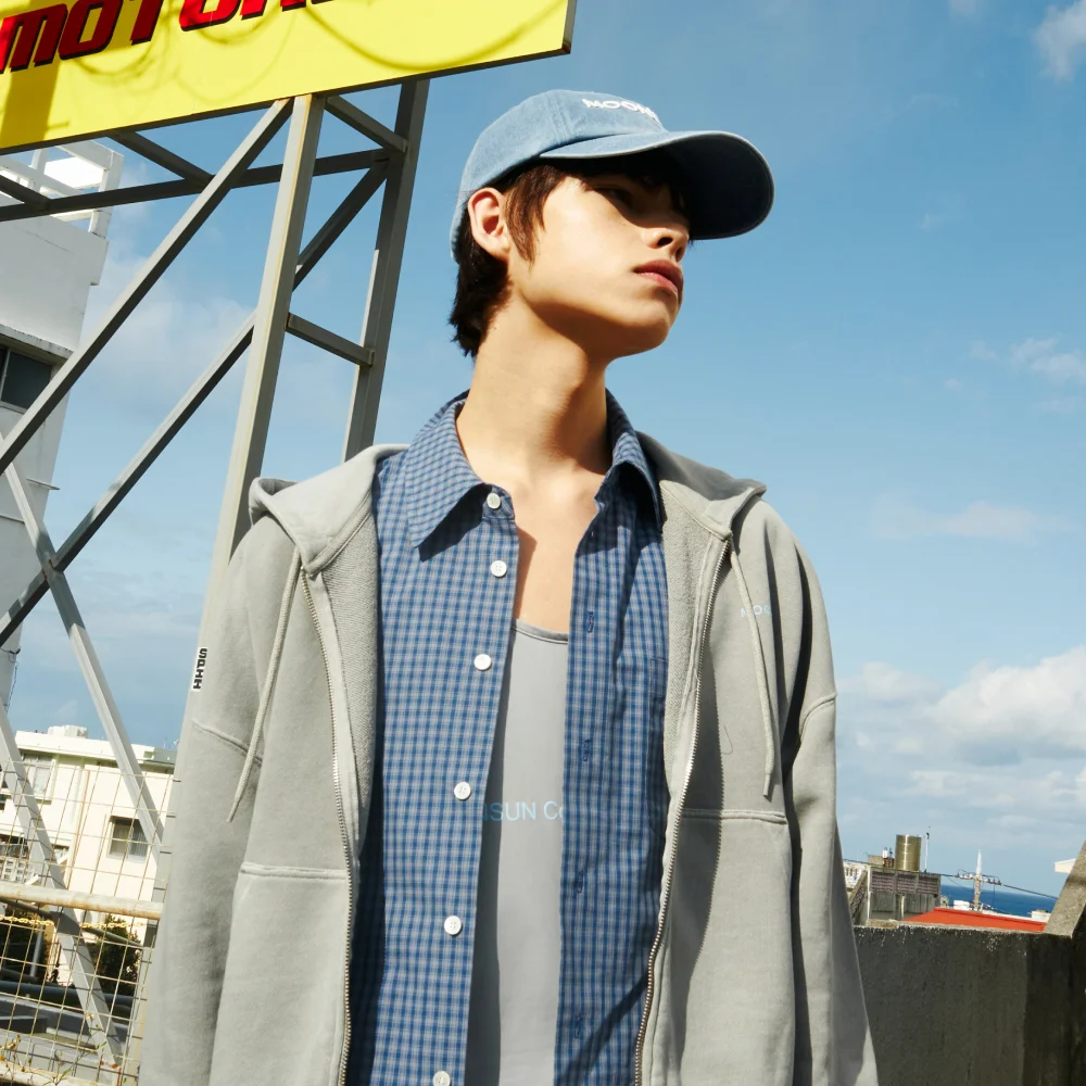 M.C UNISEX, Classic Check Shirt / BLUE