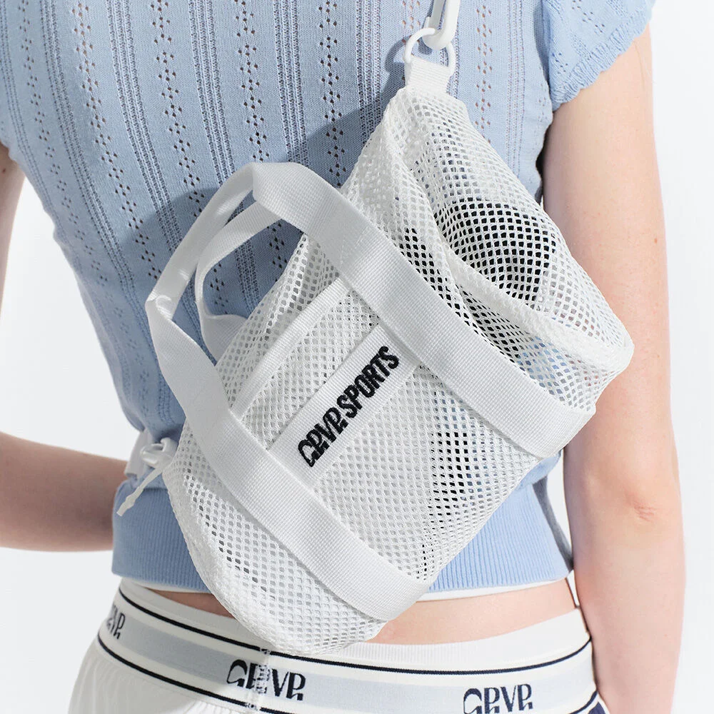 LEVIN MESH TOTE BAG (WHITE)