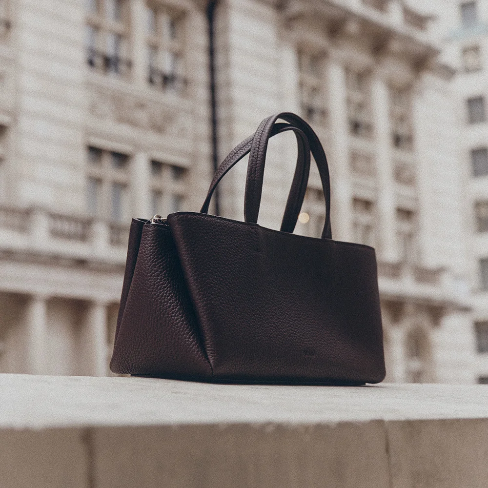 Linea 船 手提袋_DARK BROWN