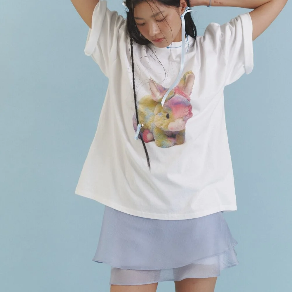 Love Ribbon Sheer Layered Wrap Skirt_BU