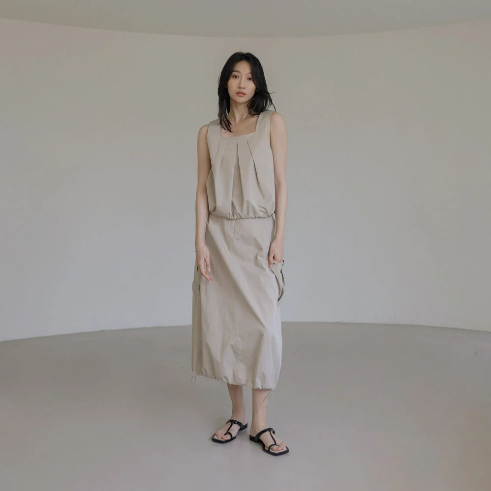 SET-UP 純棉 Balloon Sleeveless & 純棉 氣球裙