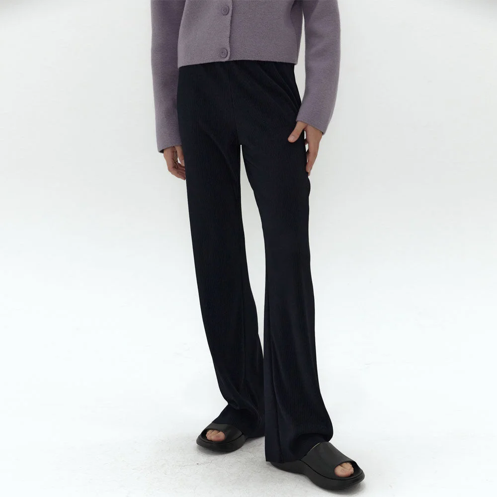 21AU PLEATS BANDING PANTS (NAVY)