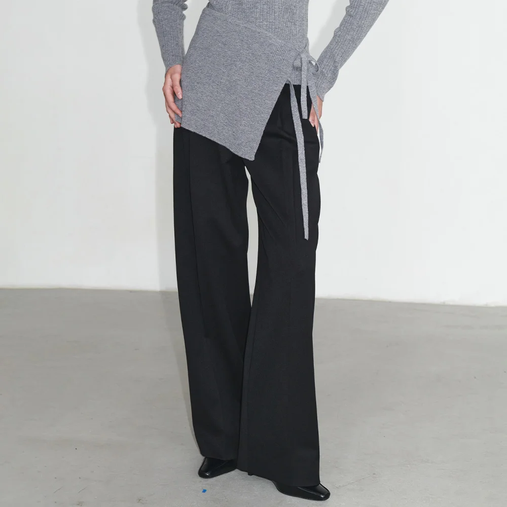 Wool Blended One-tuck pants SW4WL957_2color