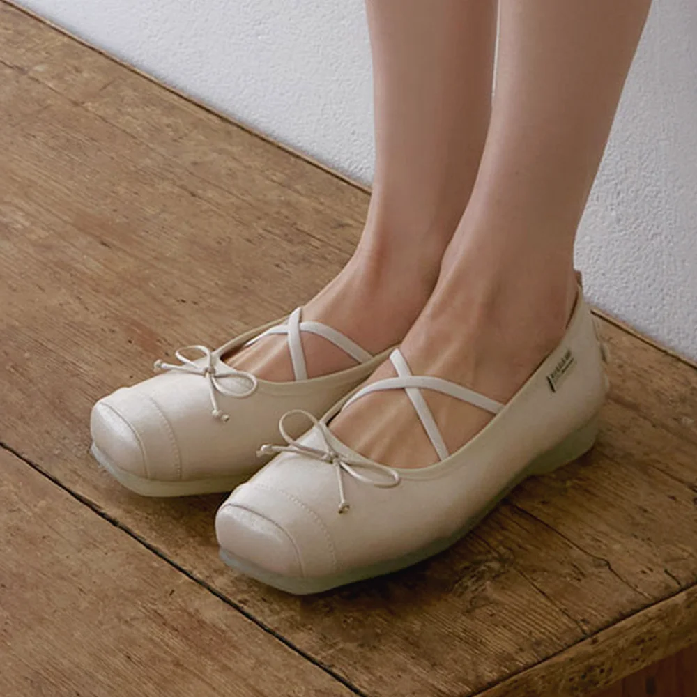 TOE CAP BALLET FLATS - 5 colors