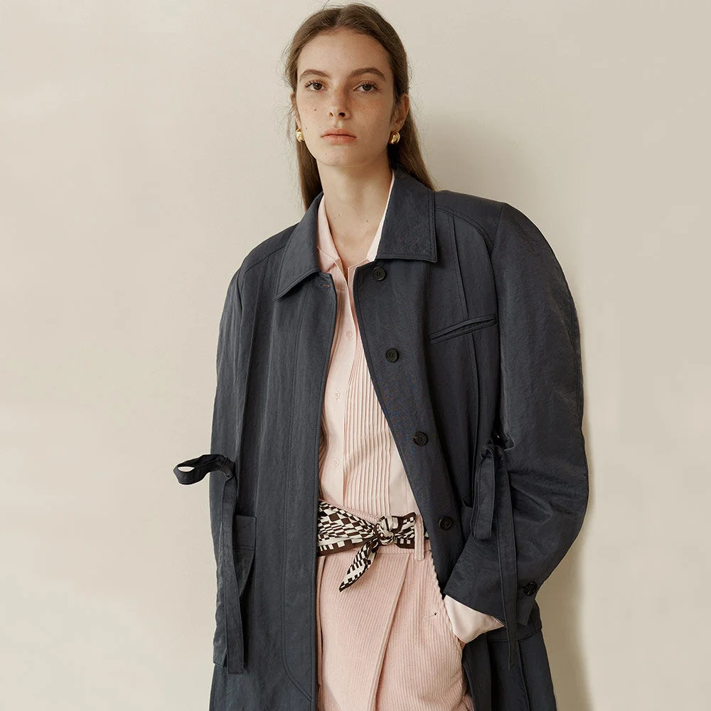 Lump mac coat Smoke navy