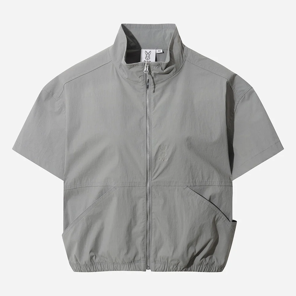 Ice Clash 短袖 Stand Neck 外套 女裝(L.MINT)