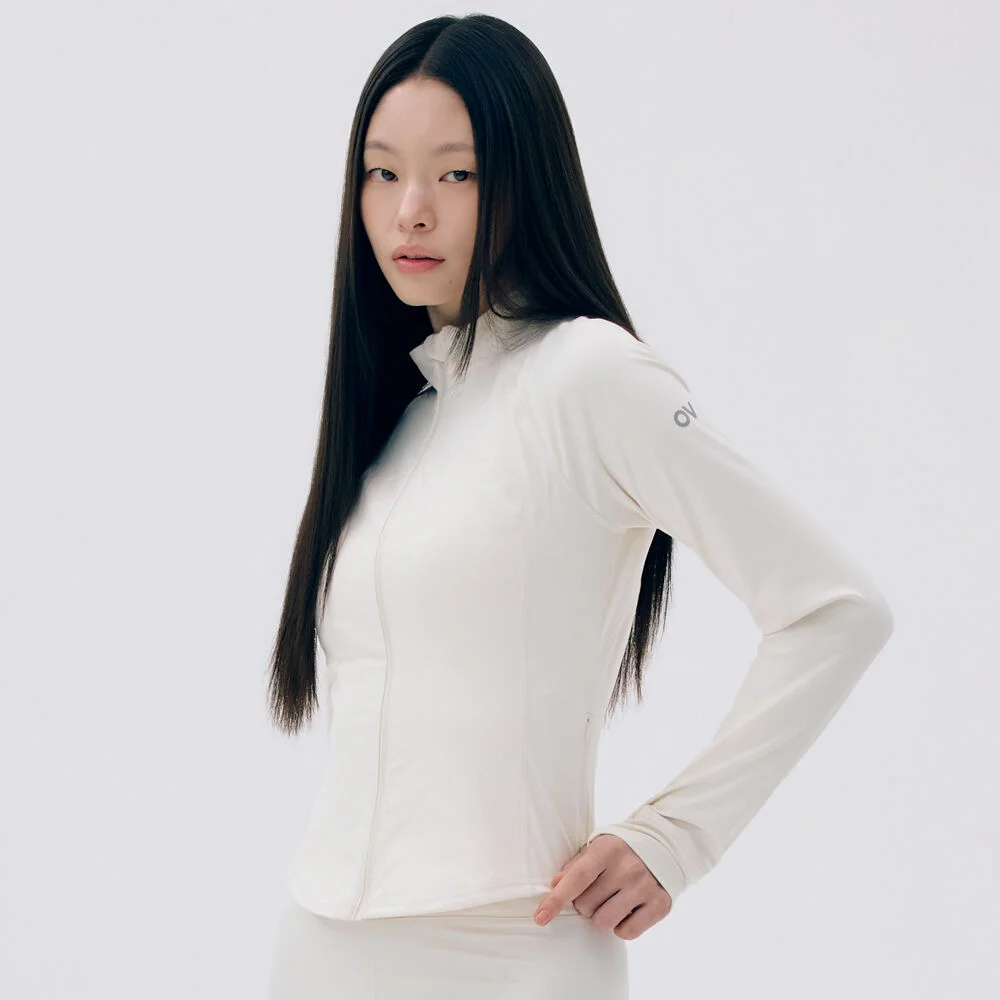 (W)Technol-OV COMFY FLEX ZIP UP (CREAM)