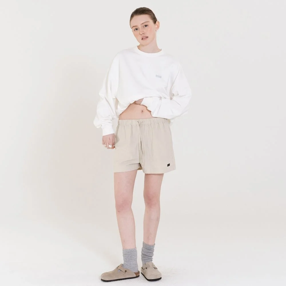 Active Nylon Shorts 米色