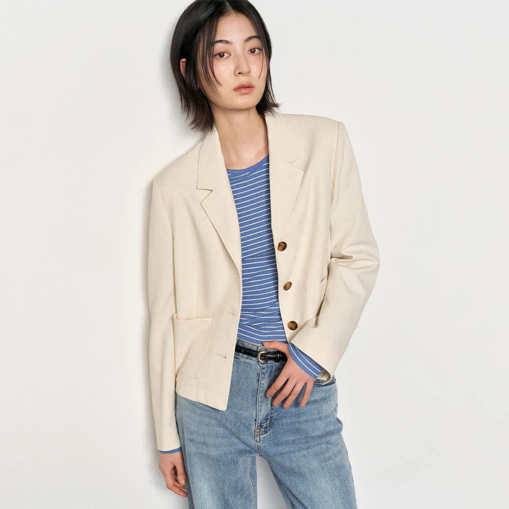 WOMAN 修身剪裁 短 外套 / WBE1L09509