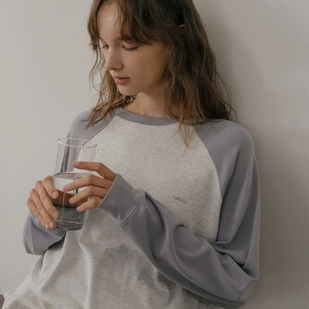 Raglan oversized modal tee _Blue