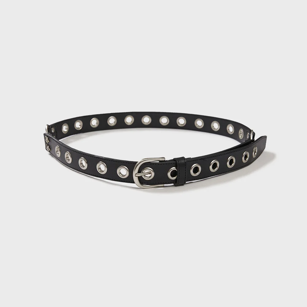 MY HERO LEATHER BELT (BLACK)
