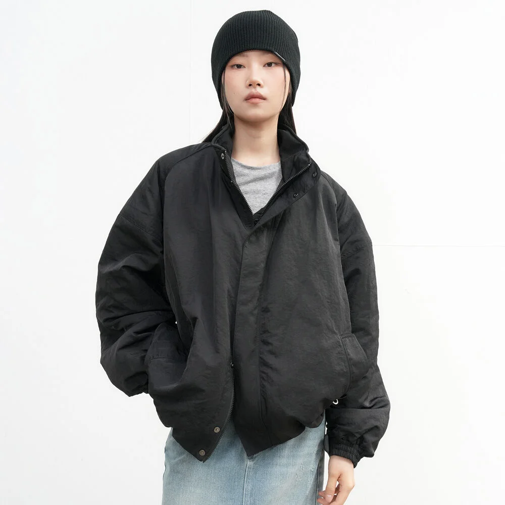 UNISEX 鋪棉 蓬鬆 短身外套 飛行員款 夾克 / SBE3U07006