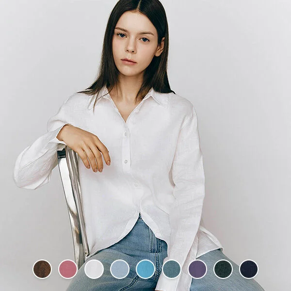 亞麻 襯衫 345518_9color
