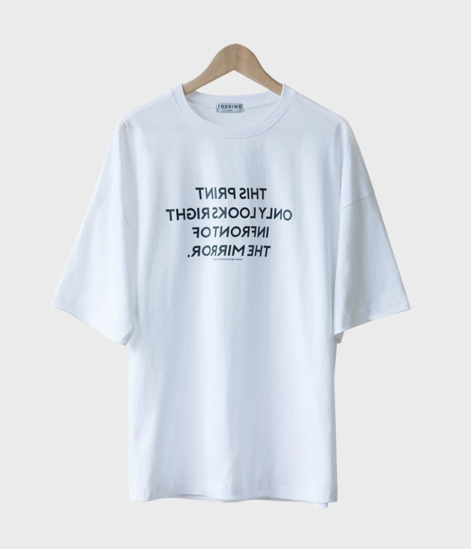 MIRROR T-SHIRTS_WHITE