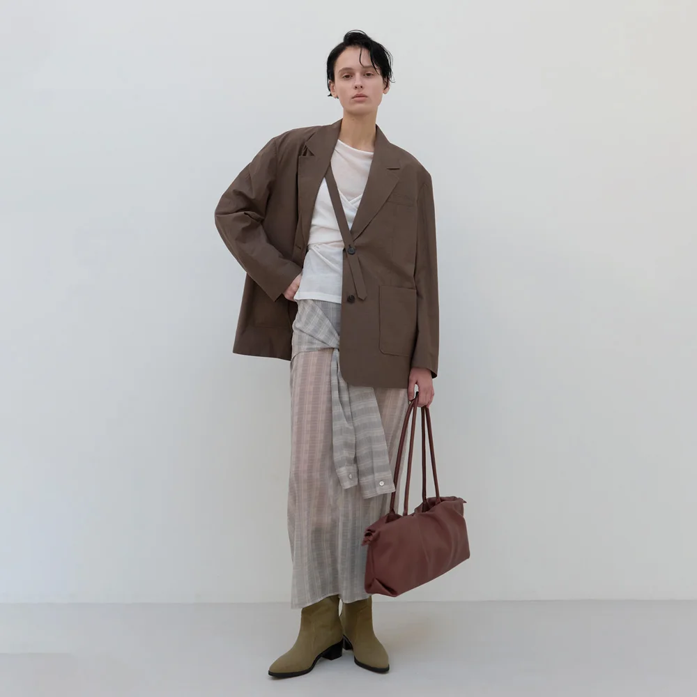 Paper Thin Tie Jacket (brown)