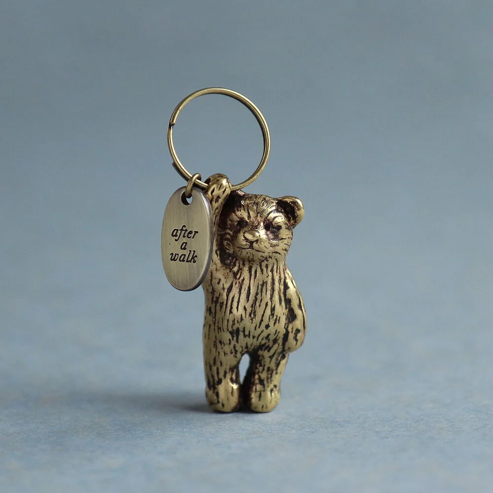bear keyring 熊 鑰匙扣 黃銅 OBgE