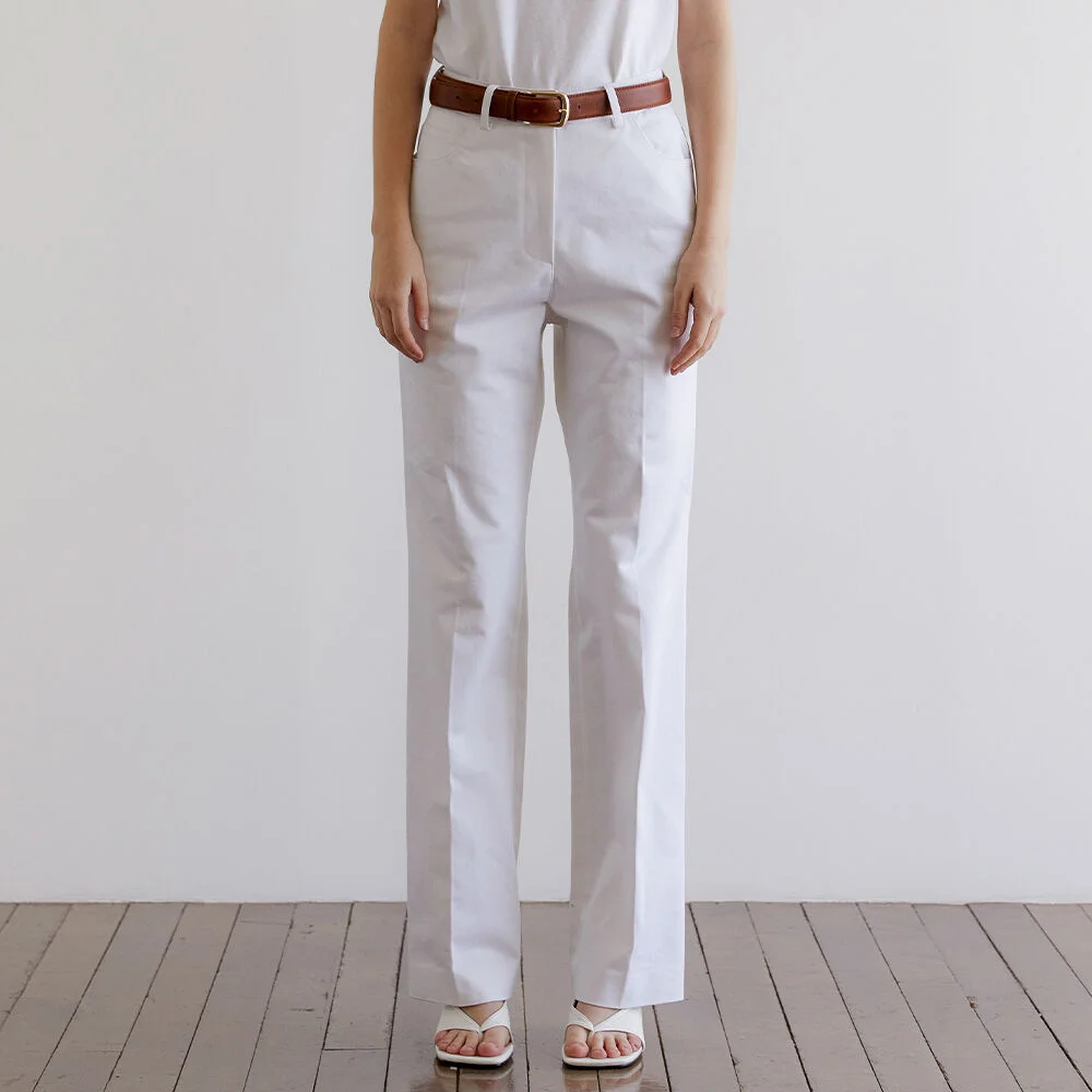 Noma Cotton Pants (White)