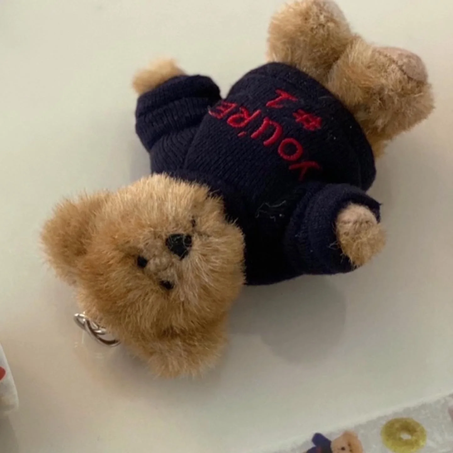 Boys Bear Jjokomi Message 熊 玩偶 鑰匙扣 bear keyring