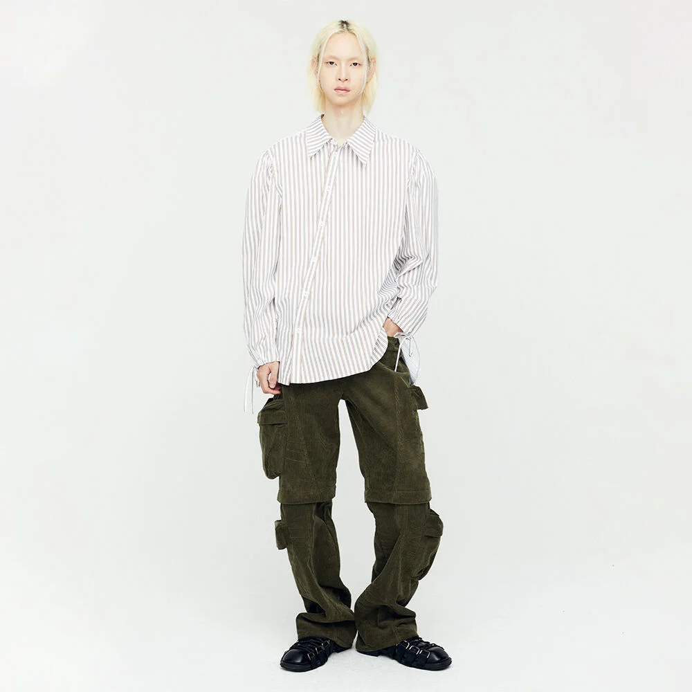 MILANO CORDUROY CARGO PANTS apa751m(KHAKI)