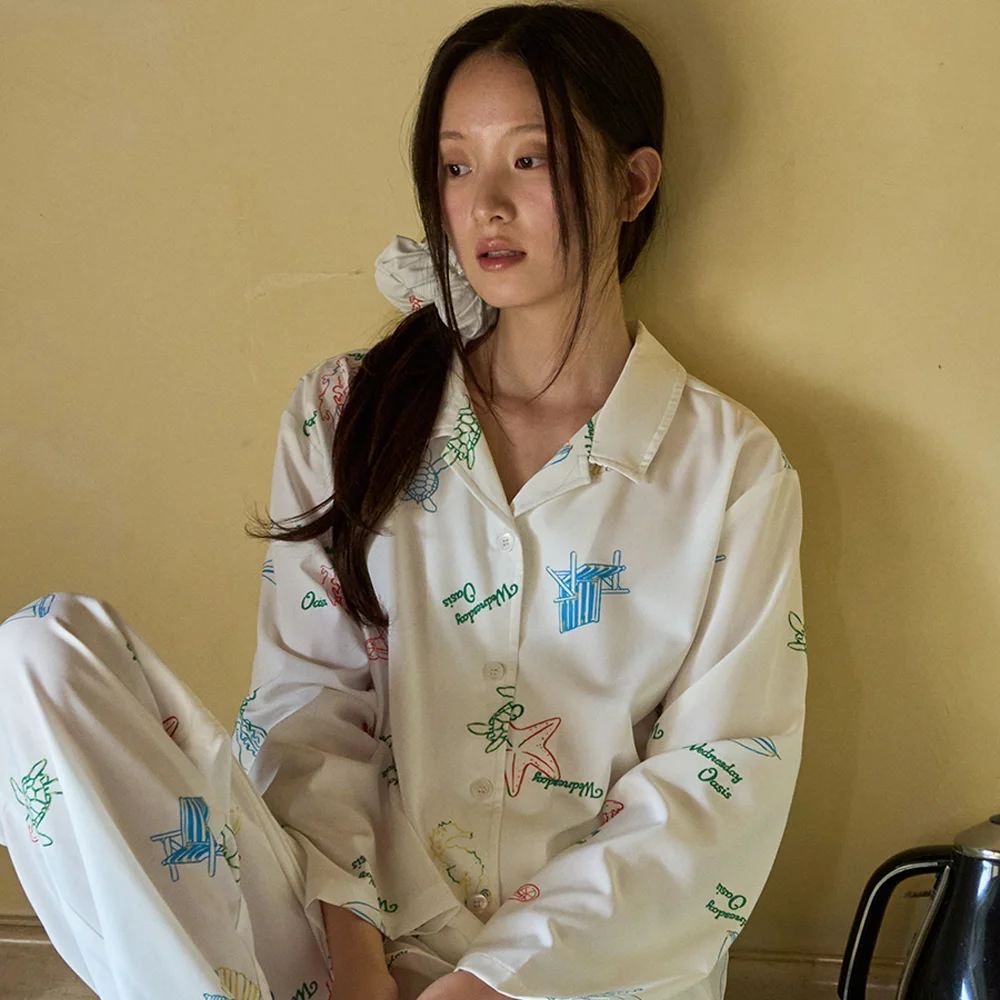 Oasis Shore Pajama Set_WHITE(WCB6ST05)