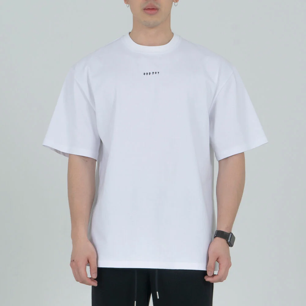 ODD Logo Loose-Fit Short Sleeve_White