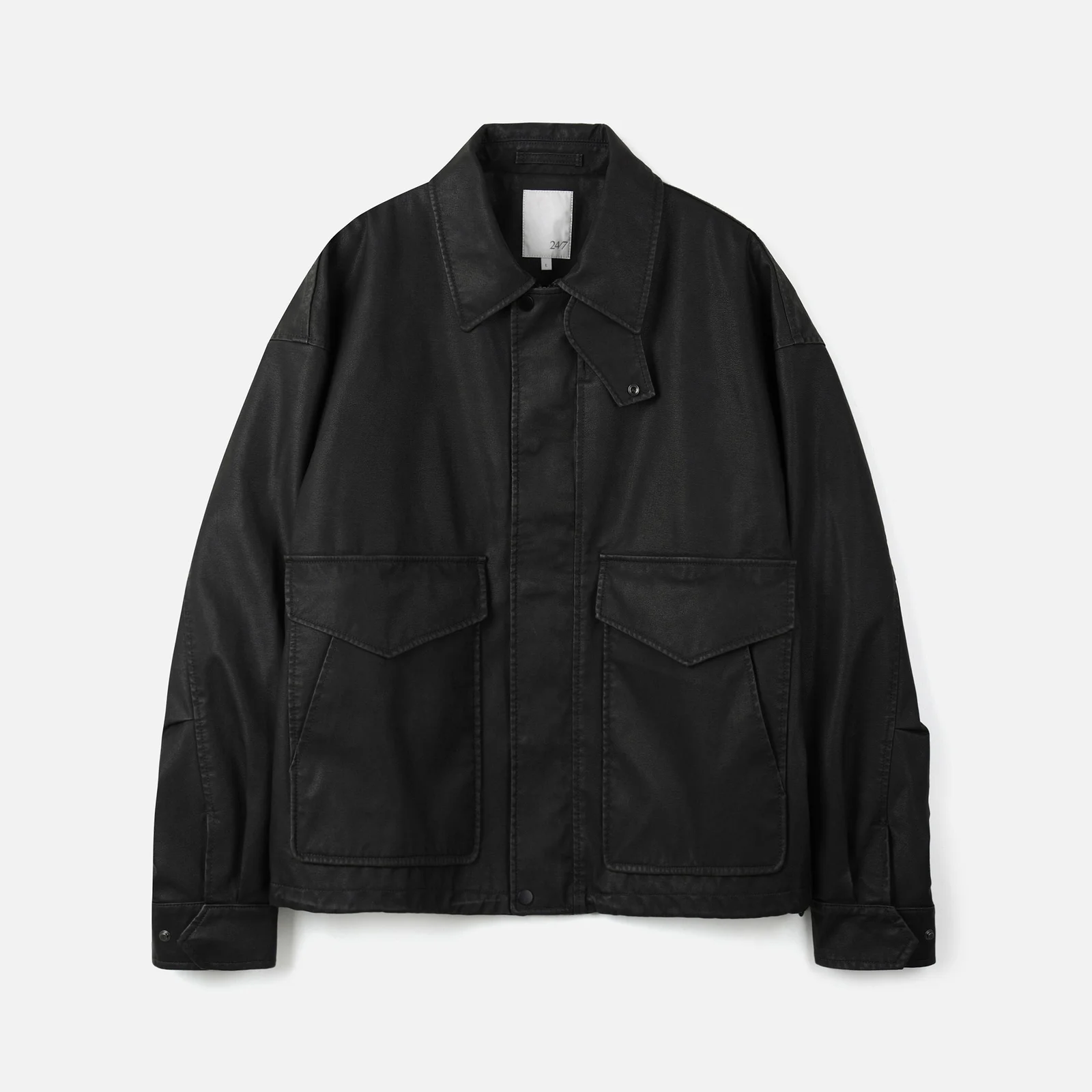 LEATHER A-2 JACKET BLACK (247)