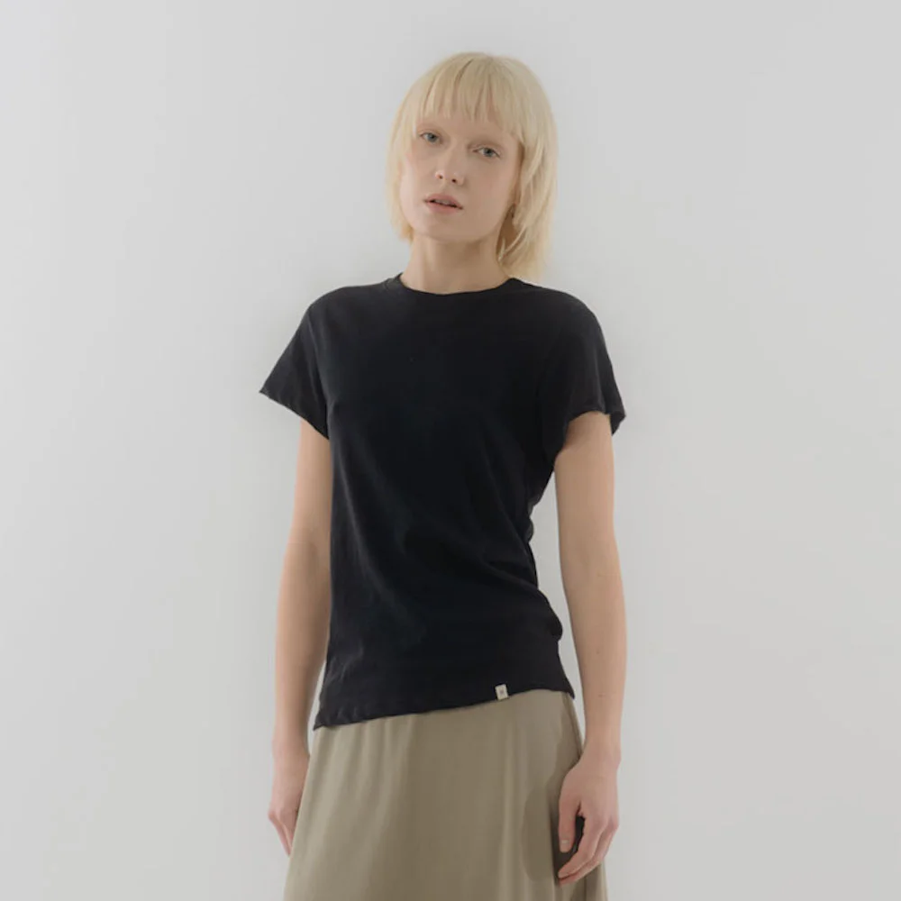 Cotton Round Neck T_Black