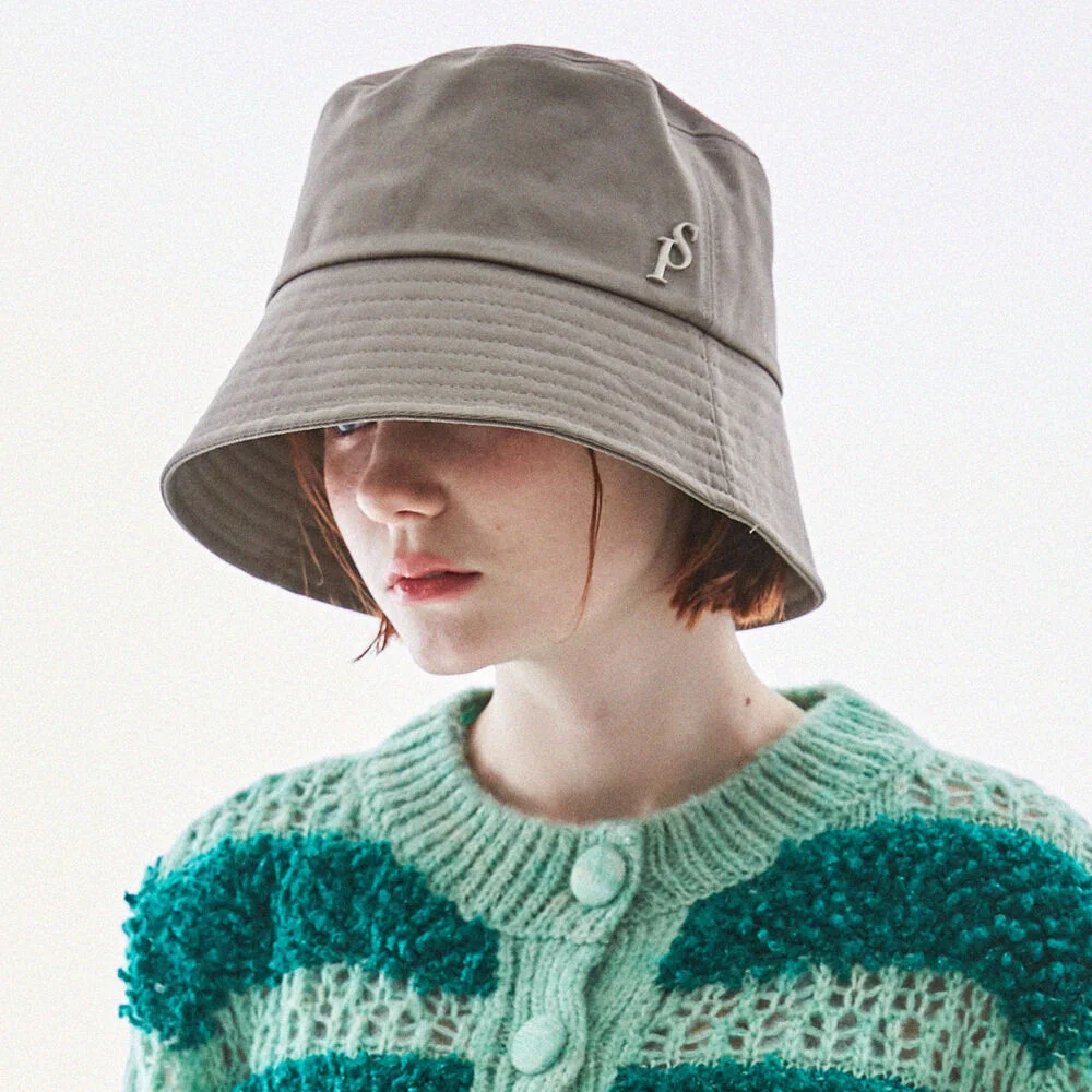 OVER FIT SP GRAY BUCKET HAT