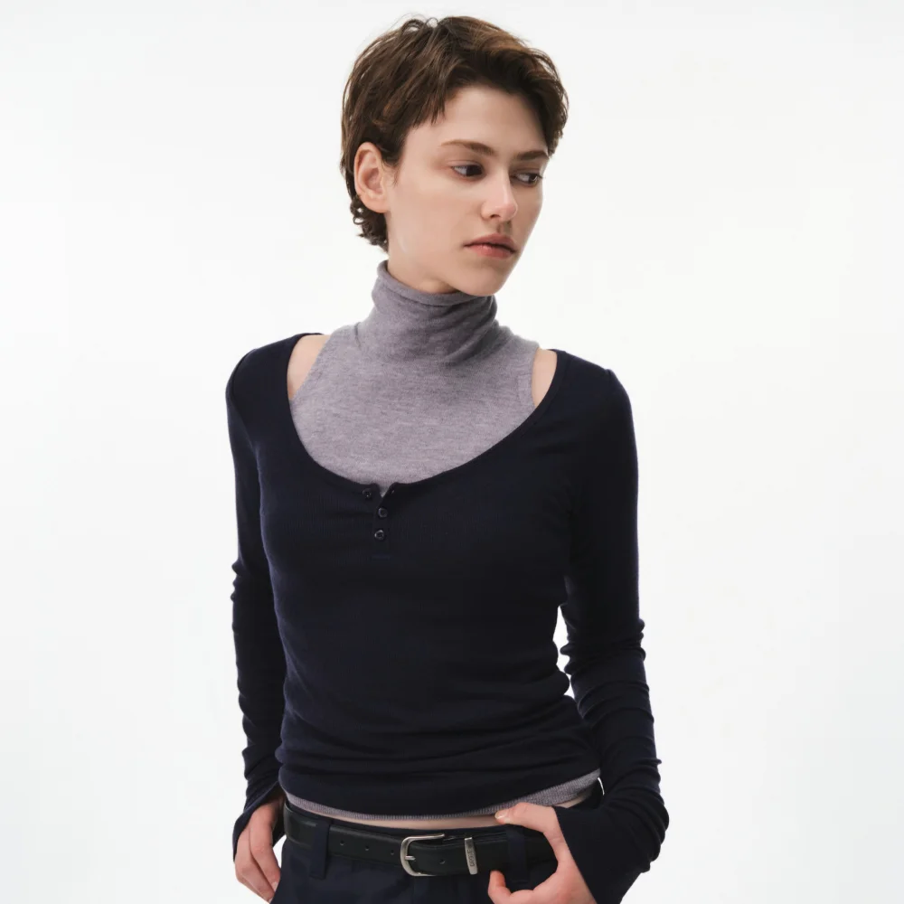 SIENA L/S T-SHIRT (NAVY)