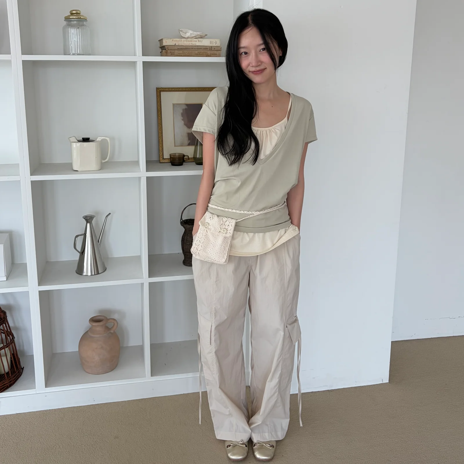 NYLON BANDING CARPENTER PANTS