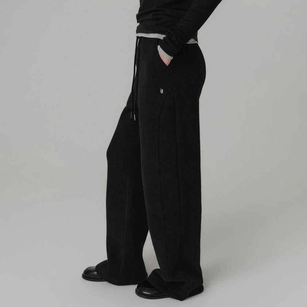 Oliver 加絨 衛衣 褲子_黑色 / OLIVER GIMO SWEAT PANTS_BLACK