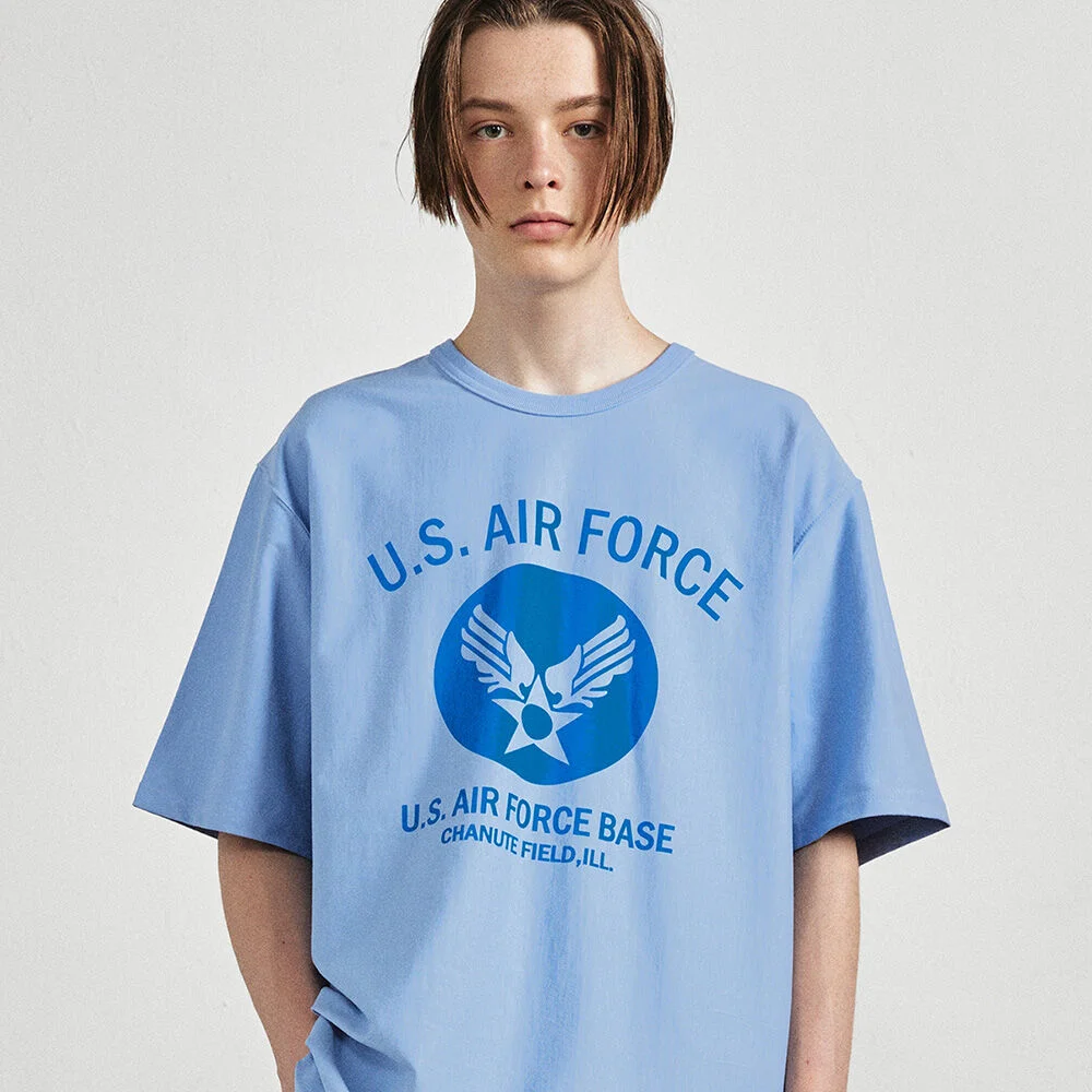 US Air Force T恤 天藍色