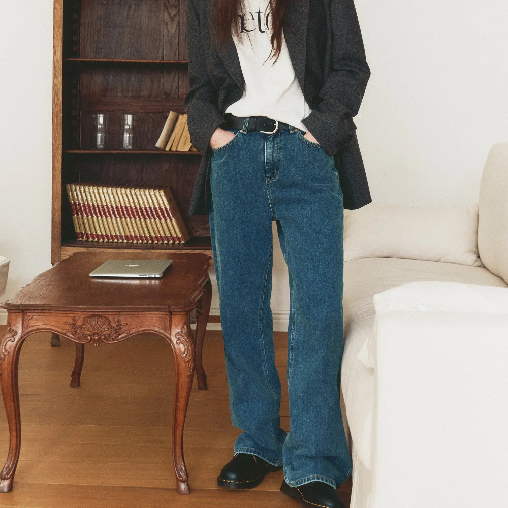 WIDE LOOSE JEANS - BLUE