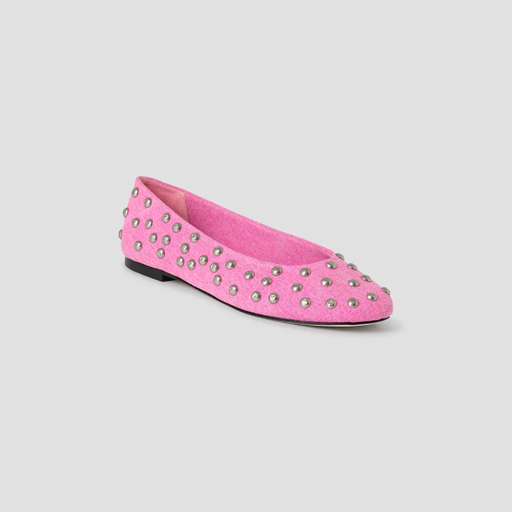 (W) BAILARINA STUDS CANVAS (PINK)
