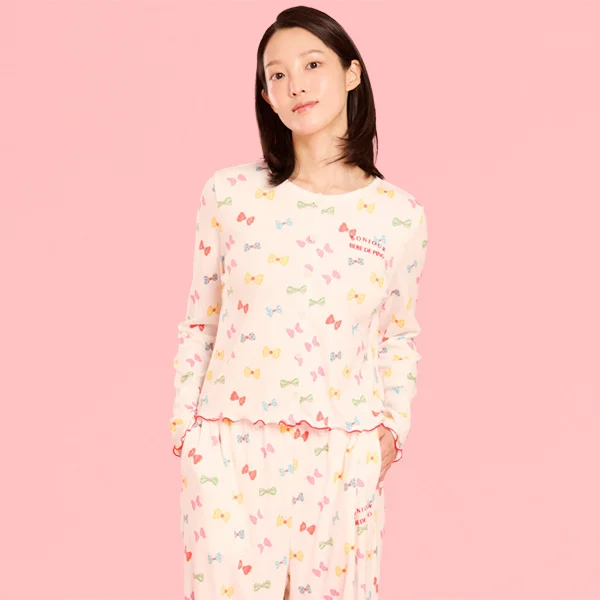 女裝 蝴蝶結 睡衣 套裝_BU61UJ506