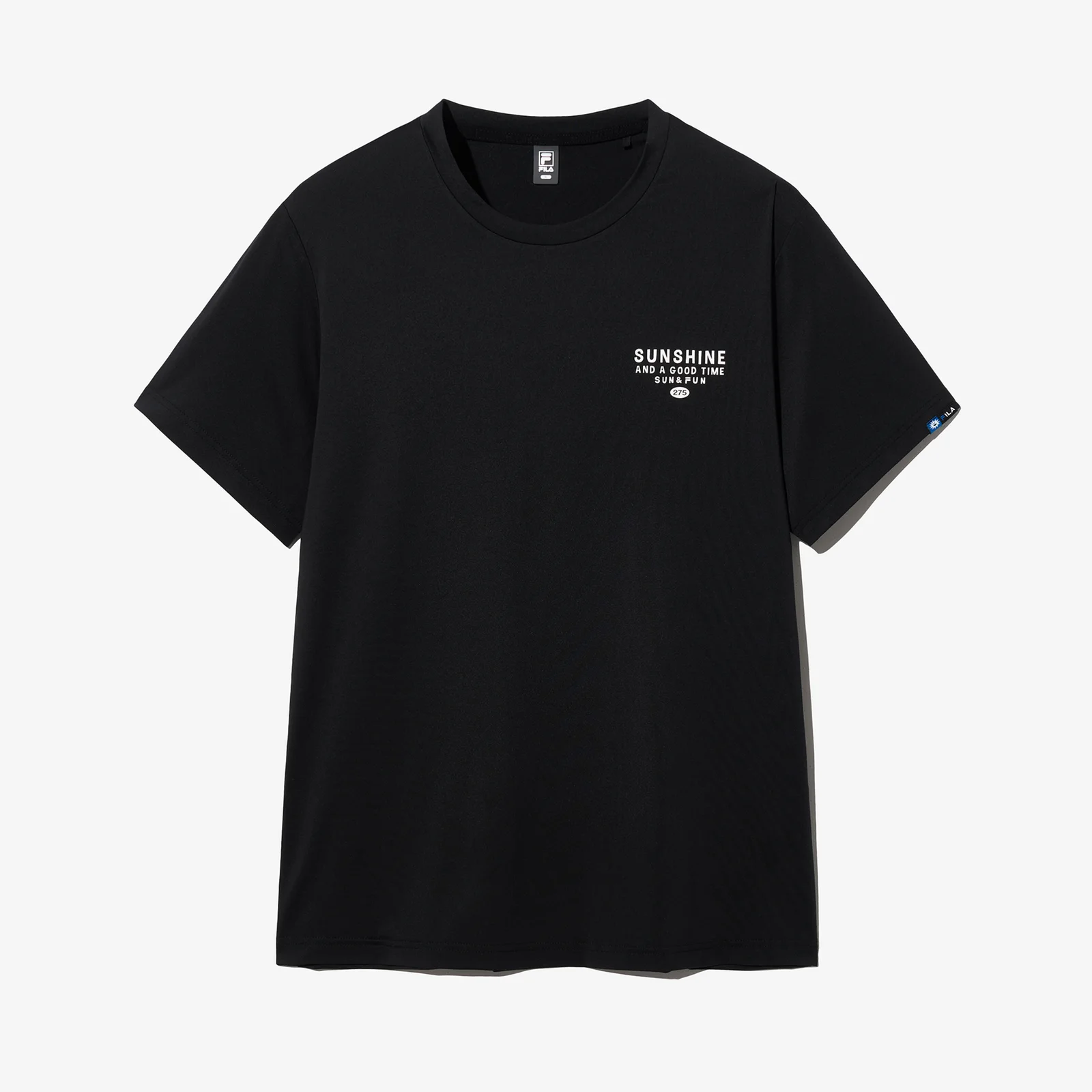 聚酯彈力 夏季 圖案 T恤_FS2RSH2405X_BLK