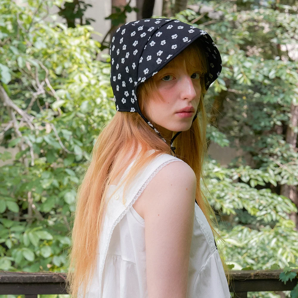 floral trip bonnet_2color HA054