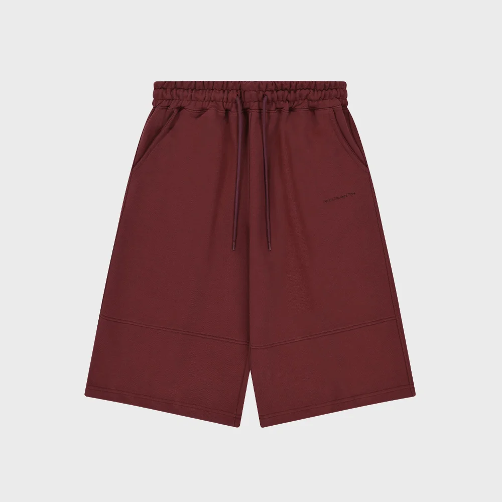 Relaxed Bermuda shorts Burgundy